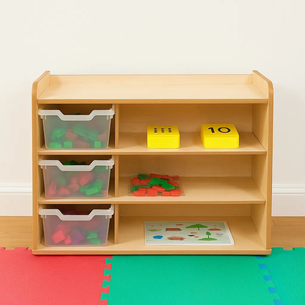 Solway Early Years Shelving 3 Tray-Solway Early Years Shelving 3 Tray