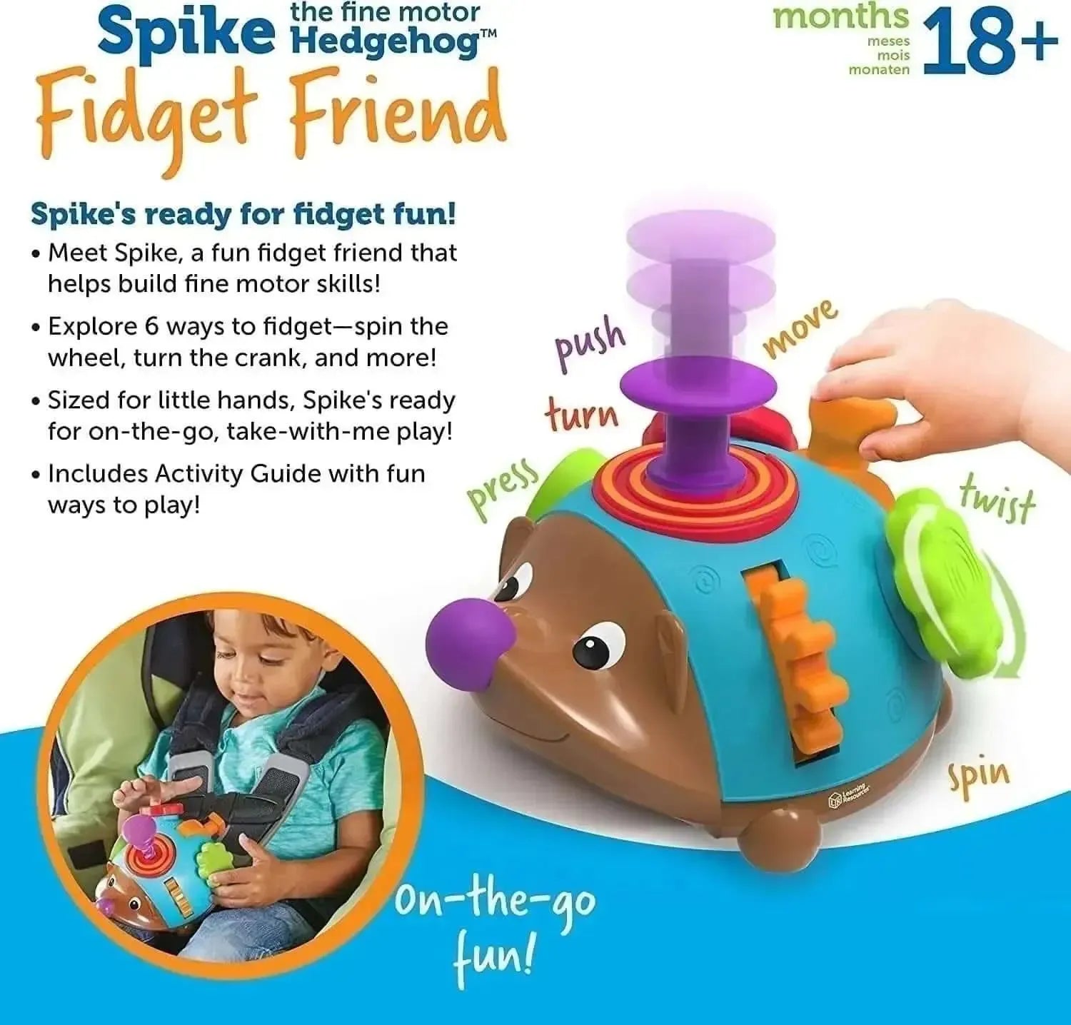 Spike the Fine Motor Hedgehog Fidget Friend-Spike the Fine Motor Hedgehog Fidget Friend