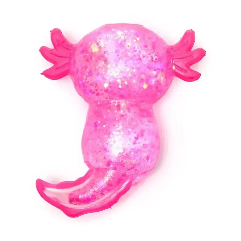 Squeezable Glitter Axolotl Stress Toy-Squeezable Glitter Axolotl Stress Toy