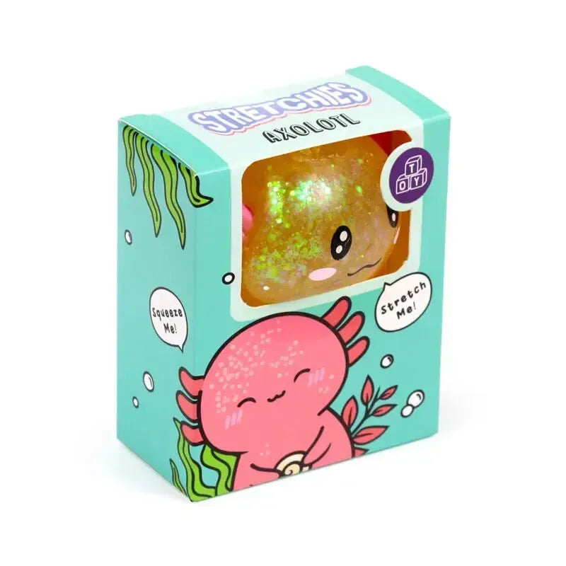 Squeezable Glitter Axolotl Stress Toy-Squeezable Glitter Axolotl Stress Toy