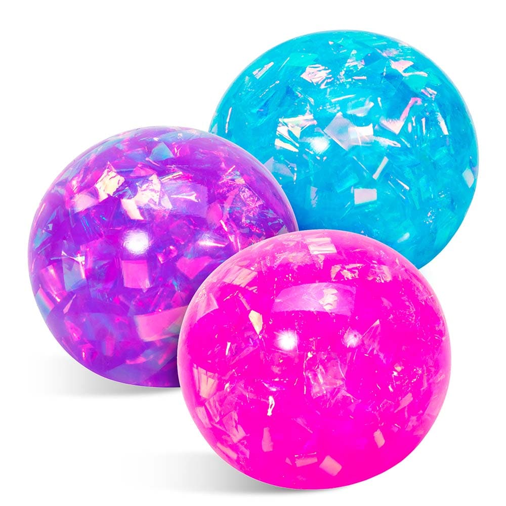Squeezy Goo Crystal Balls, The Squeezy Goo Crystal Balls glistens and glimmers in the palm of your hand, an iridescent stress ball for kids. Squeeze away any stress with the three cool colours - blue, pink and lilac. Colours chosen at random and may vary. Squeezy Goo Crystal Balls are a great fidget toy, appropriate for those with ADD, ADHD, OCD, Autism, and anxiety. It is gentle on little fingers and made from non-toxic materials. Squeezy Goo Crystal Balls helps kids to focus and pay attention. Perfect for