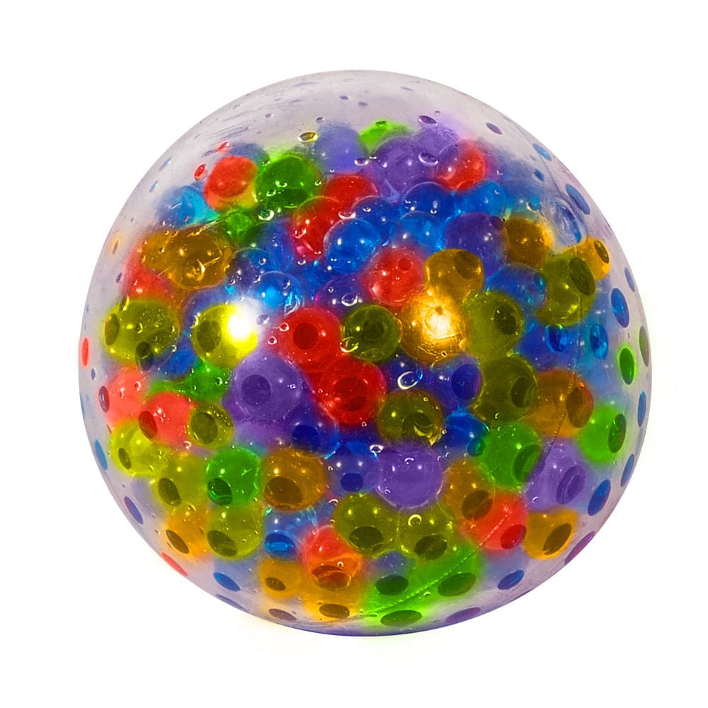 Squeezy Peezy Stress Ball, The Schylling's Squeezy Peezy stress ball is a vibrant and multifaceted stress-relief tool, perfect for children. It's filled with tiny stress bead balls, making it a fun, tactile experience and an excellent fidget toy for kids. Features of the Squeezy Peezy Stress Ball: Multicoloured Appearance: Comes in diverse and lively colors, making it attractive to kids. Stress Bead Balls: Filled with tiny stress beads offering a distinctive and enjoyable squeezing experience. Safety and Qu