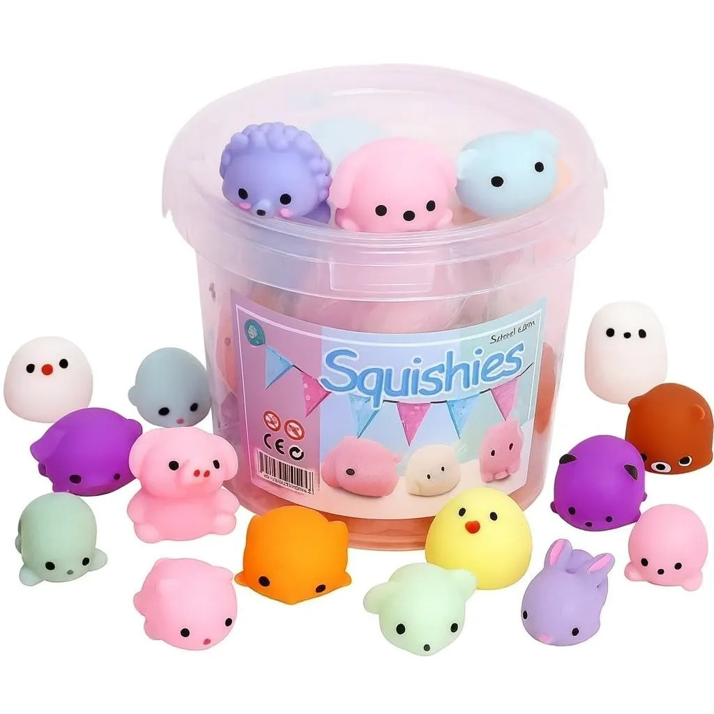Squishy Cute Animal Tub Mochi Buddies Squishies-Squishy Cute Animal Tub Mochi Buddies Squishies