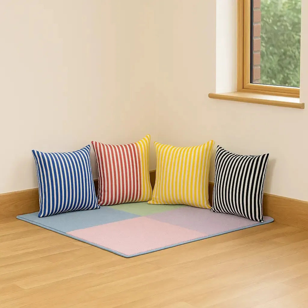 Stripe Scatter Cushions Set 4-Stripe Scatter Cushions Set 4