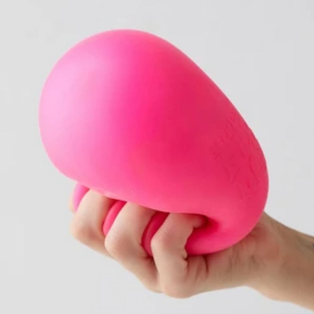 Super Nee Doh, Super-sized version of the Nee-Doh stress ball that's very squidgy and stretchy. This brightly coloured groovy Super Nee Doh glob is the perfect tool to help anyone unwind and relieve stress. This Super Nee Doh is the Groovy Glob that excites your eyes while it soothes your soul. Squeeze it and travel to a new dimension of colour. Super Nee Doh The Super Nee Doh is great fun and irresistible to squeeze. Large stress ball alternative Squidgy and stretchy Available in several neon colours 3+ 11