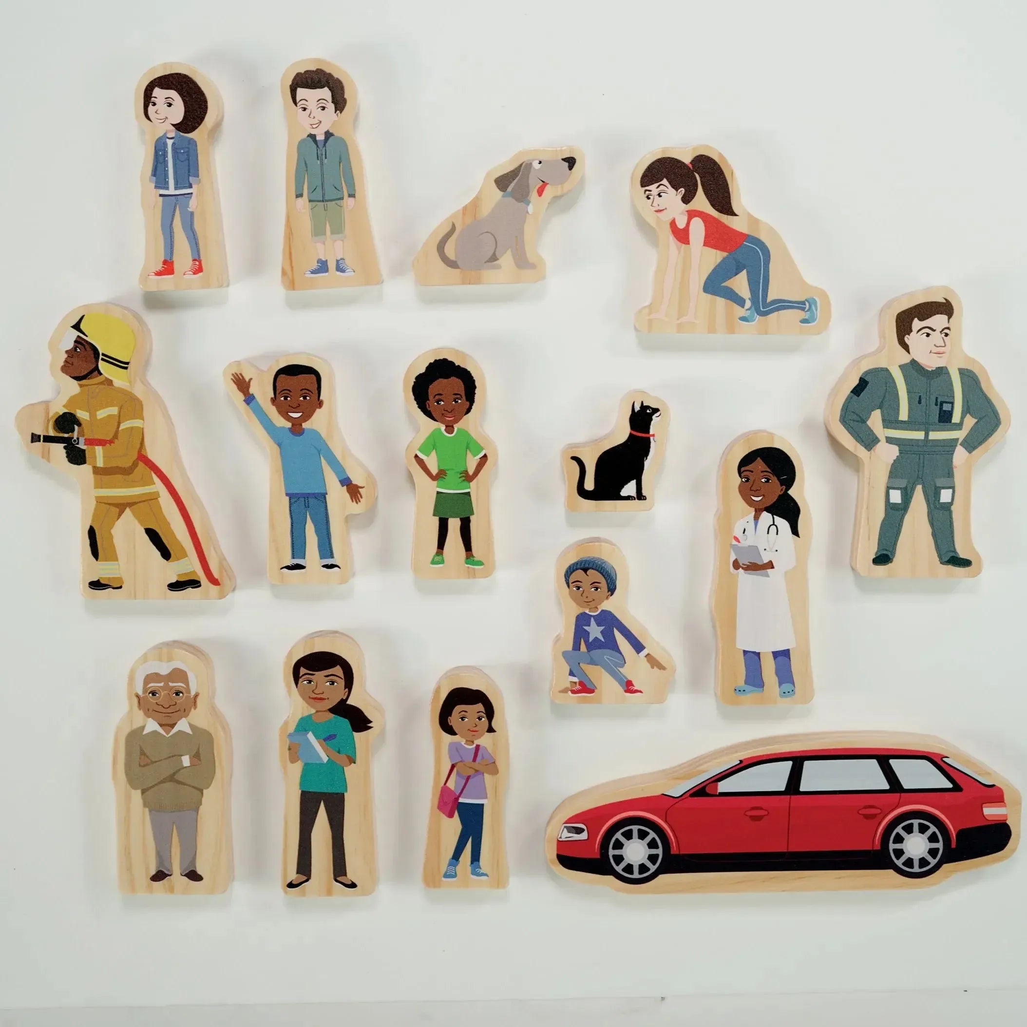 Superhero Wooden Characters-Superhero Wooden Characters