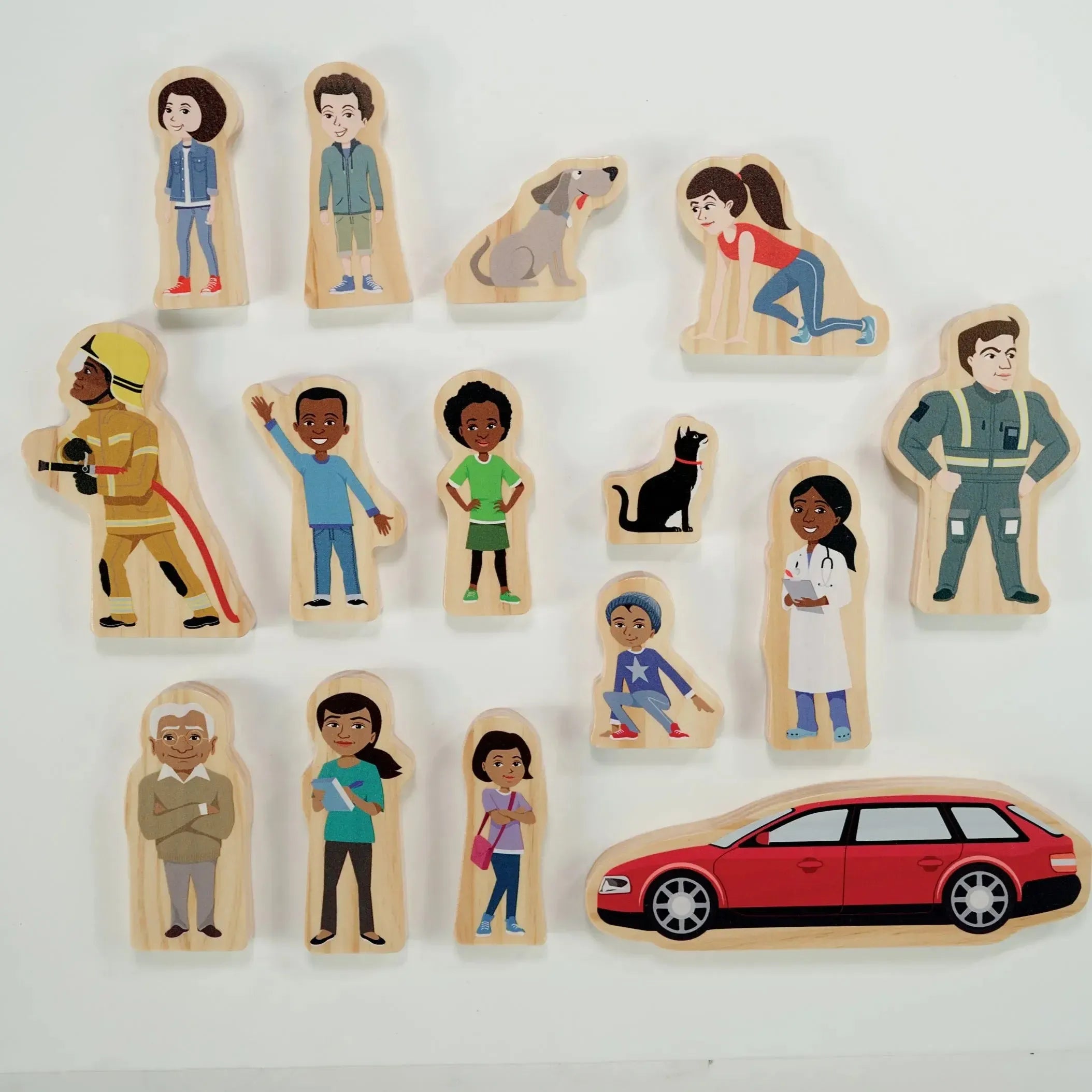 Superhero Wooden Characters-Superhero Wooden Characters