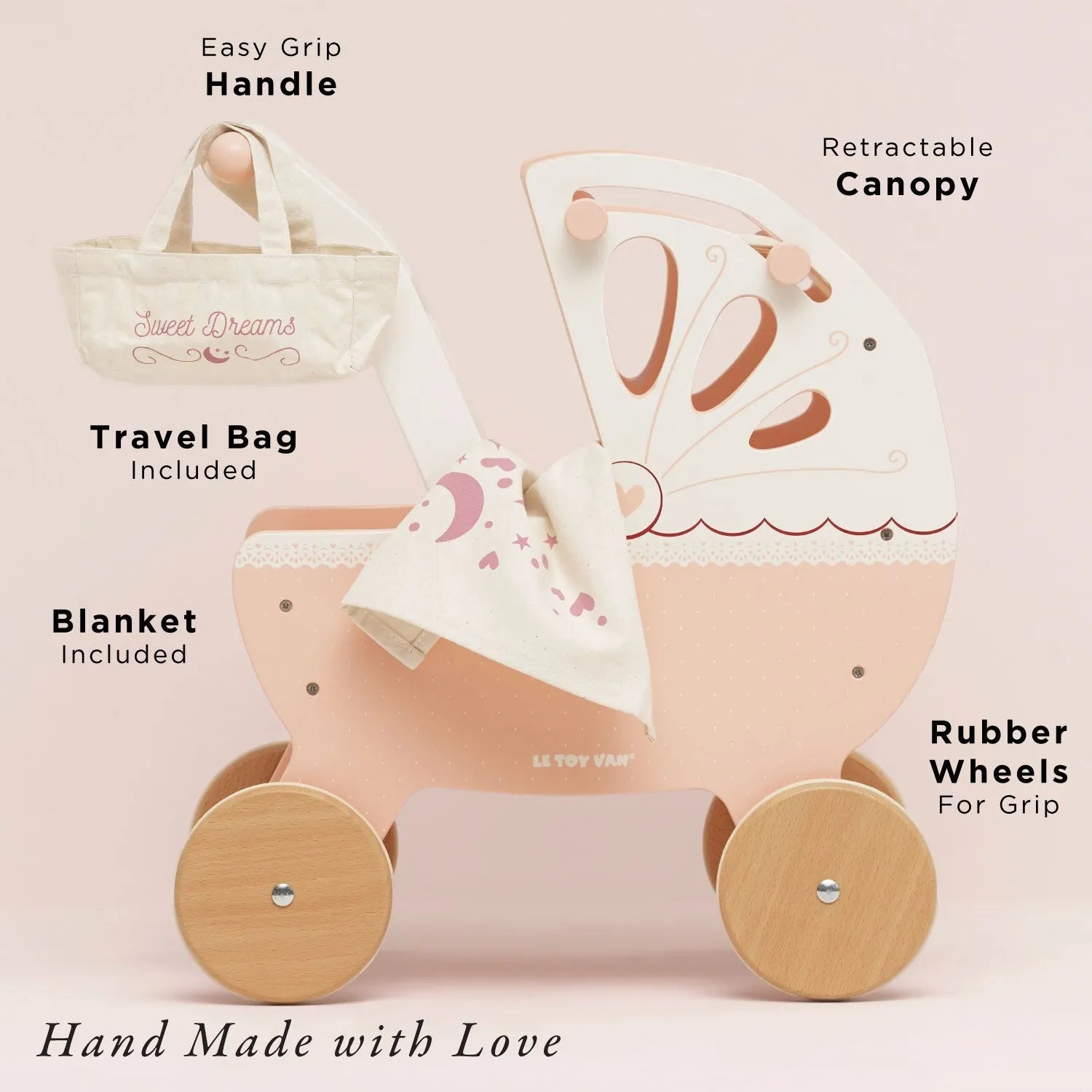 Sweet Dreams Doll Pram-Sweet Dreams Doll Pram