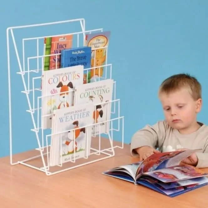 Table Top Wire Book Rack-Table Top Wire Book Rack
