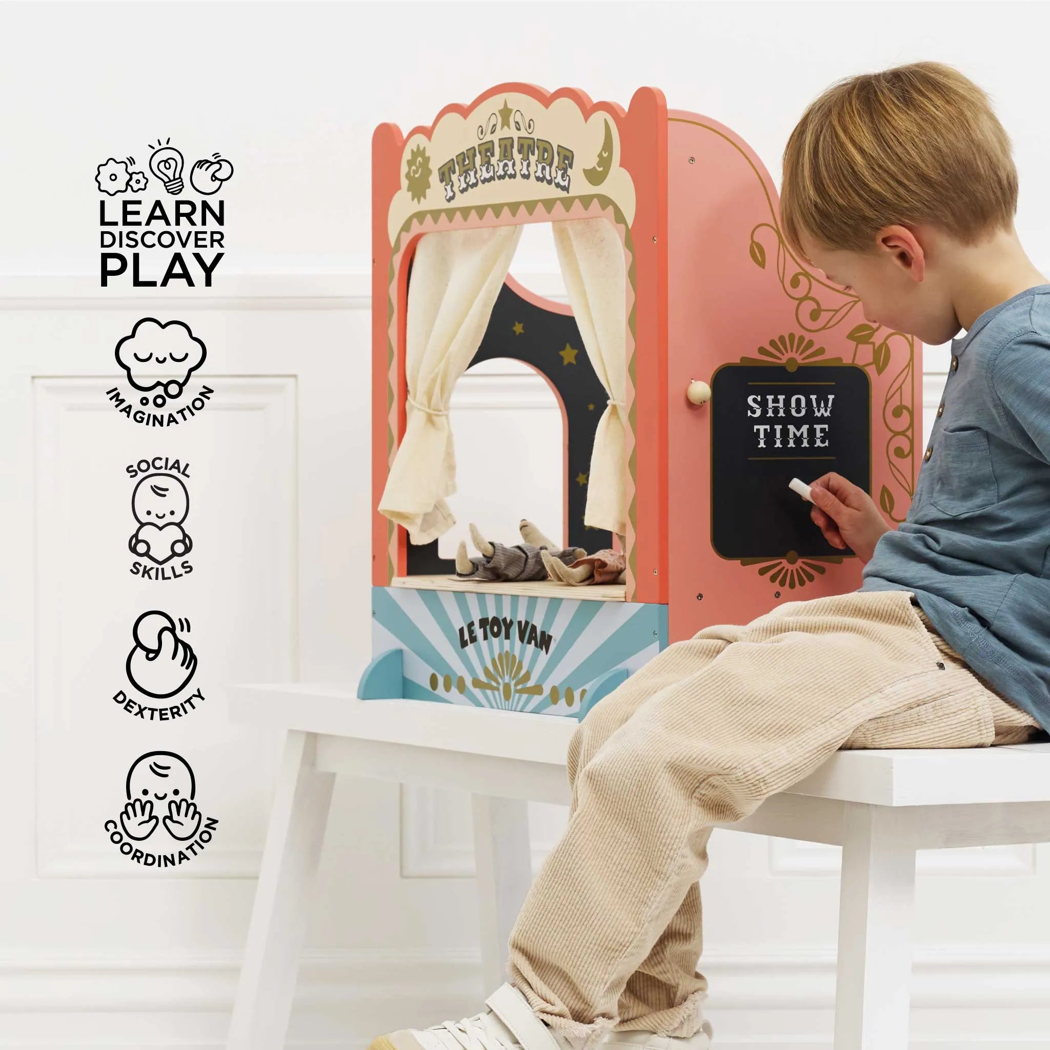 Tabletop Puppet Wooden Theatre-Tabletop Puppet Wooden Theatre
