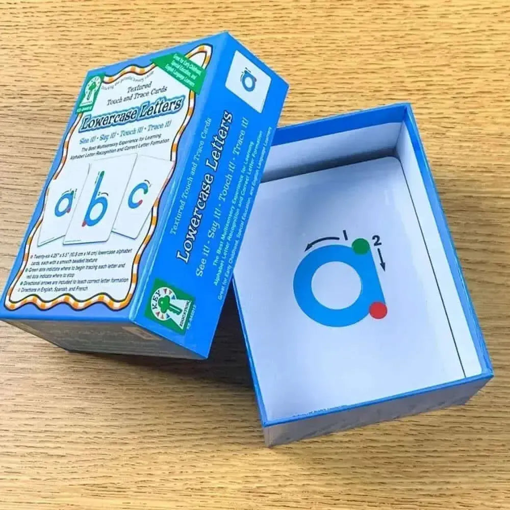 Tactile Lowercase Letter Cards pk 26-Tactile Lowercase Letter Cards pk 26