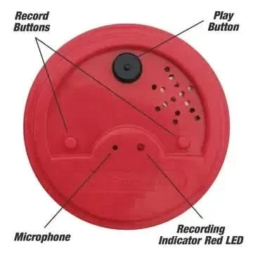 Talking Tin 40 seconds Red-Talking Tin 40 seconds Red