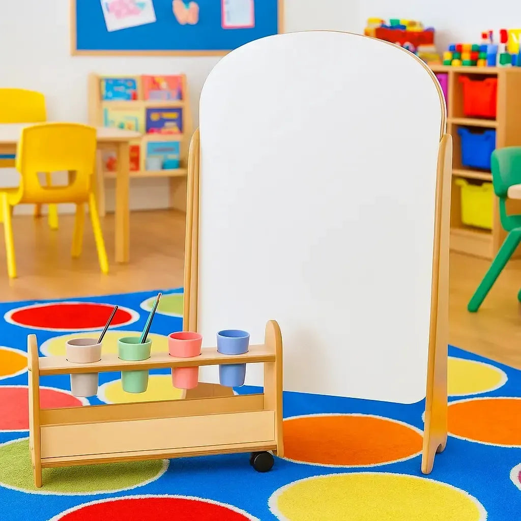 Tall Easel and Storage Trolley-Tall Easel and Storage Trolley