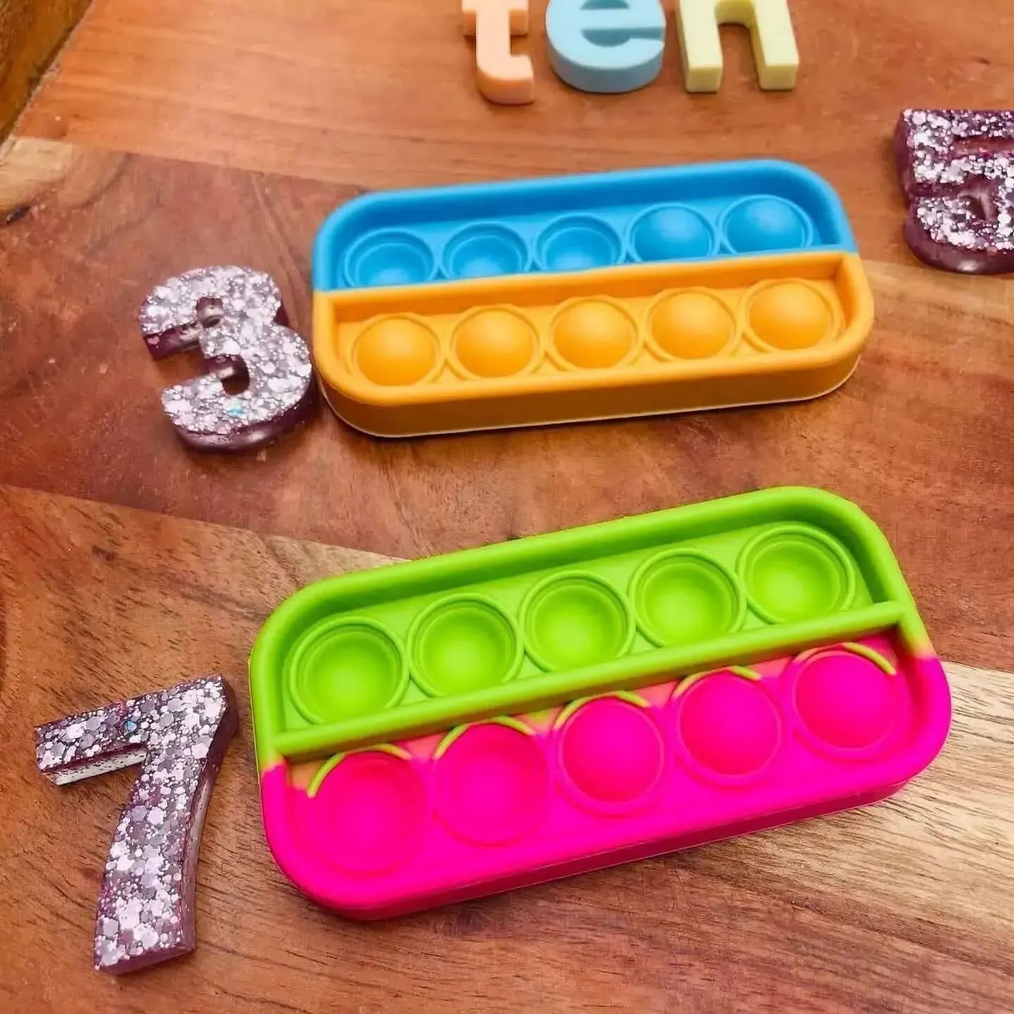 Ten-Frame Sensory Bubble Poppers-Ten-Frame Sensory Bubble Poppers