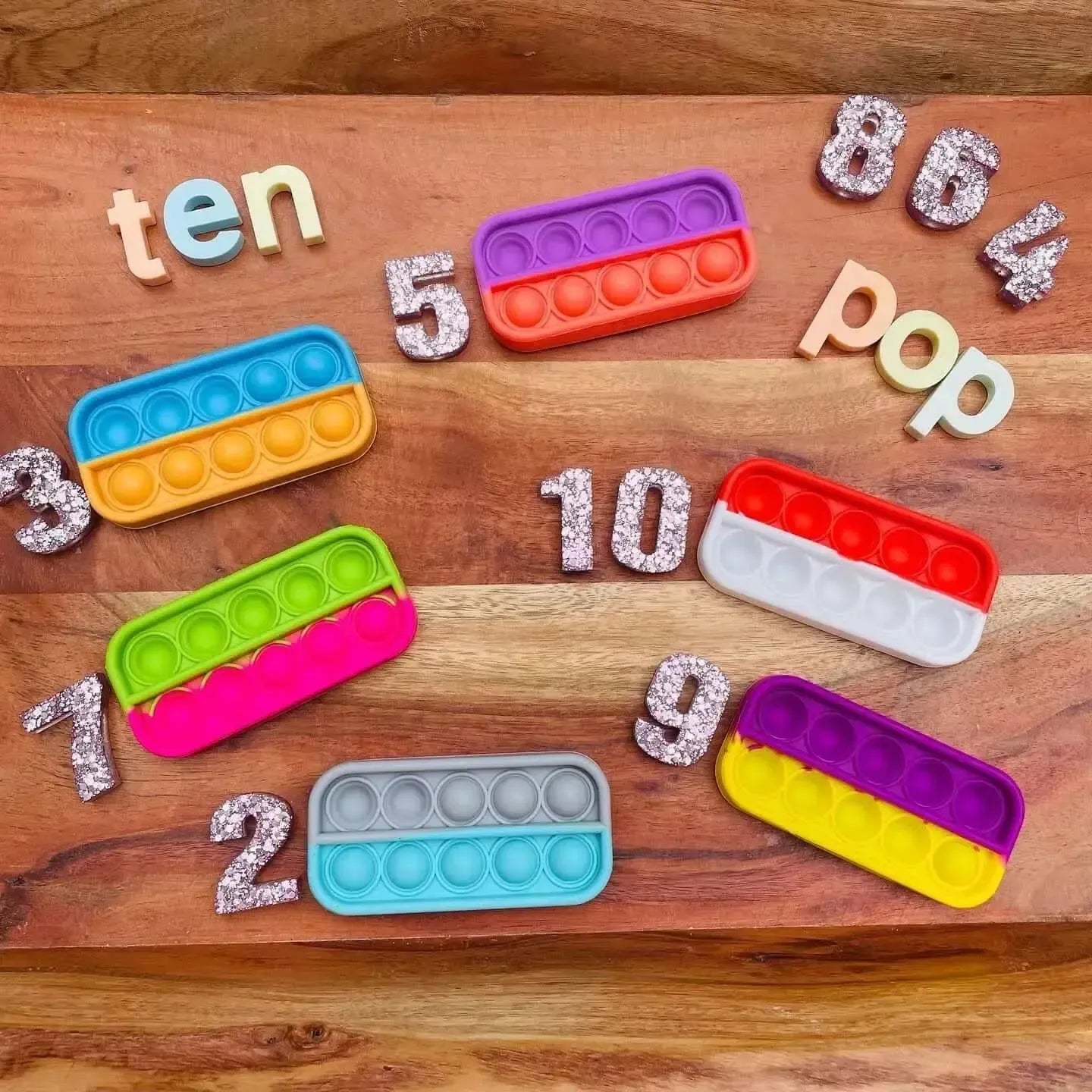 Ten-Frame Sensory Bubble Poppers-Ten-Frame Sensory Bubble Poppers