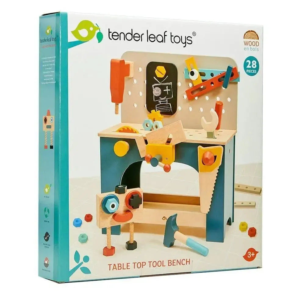 Tender Leaf Toys Table Top Tool Bench-Tender Leaf Toys Table Top Tool Bench