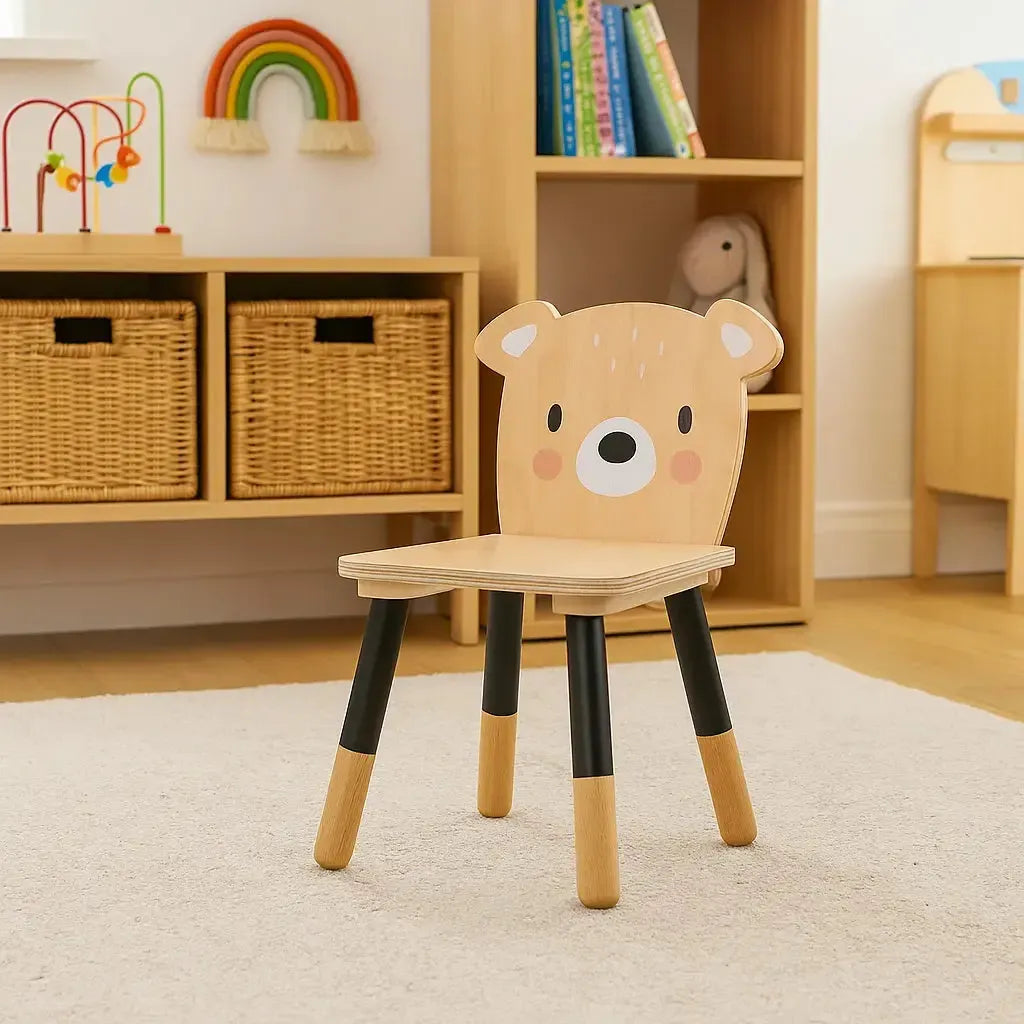 Tenderleaf Toys Wooden Forest Bear Chair-Tenderleaf Toys Wooden Forest Bear Chair