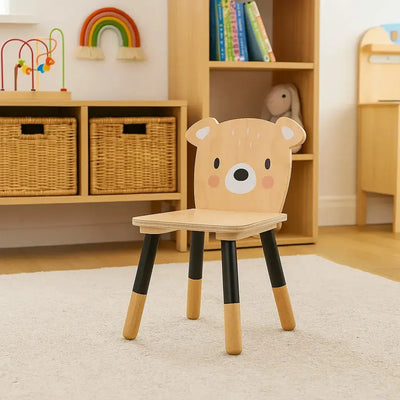 Tenderleaf Toys Wooden Forest Bear Chair-Tenderleaf Toys Wooden Forest Bear Chair