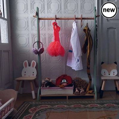 Tenderleaf Toys Wooden Forest Clothes Rail-Tenderleaf Toys Wooden Forest Clothes Rail