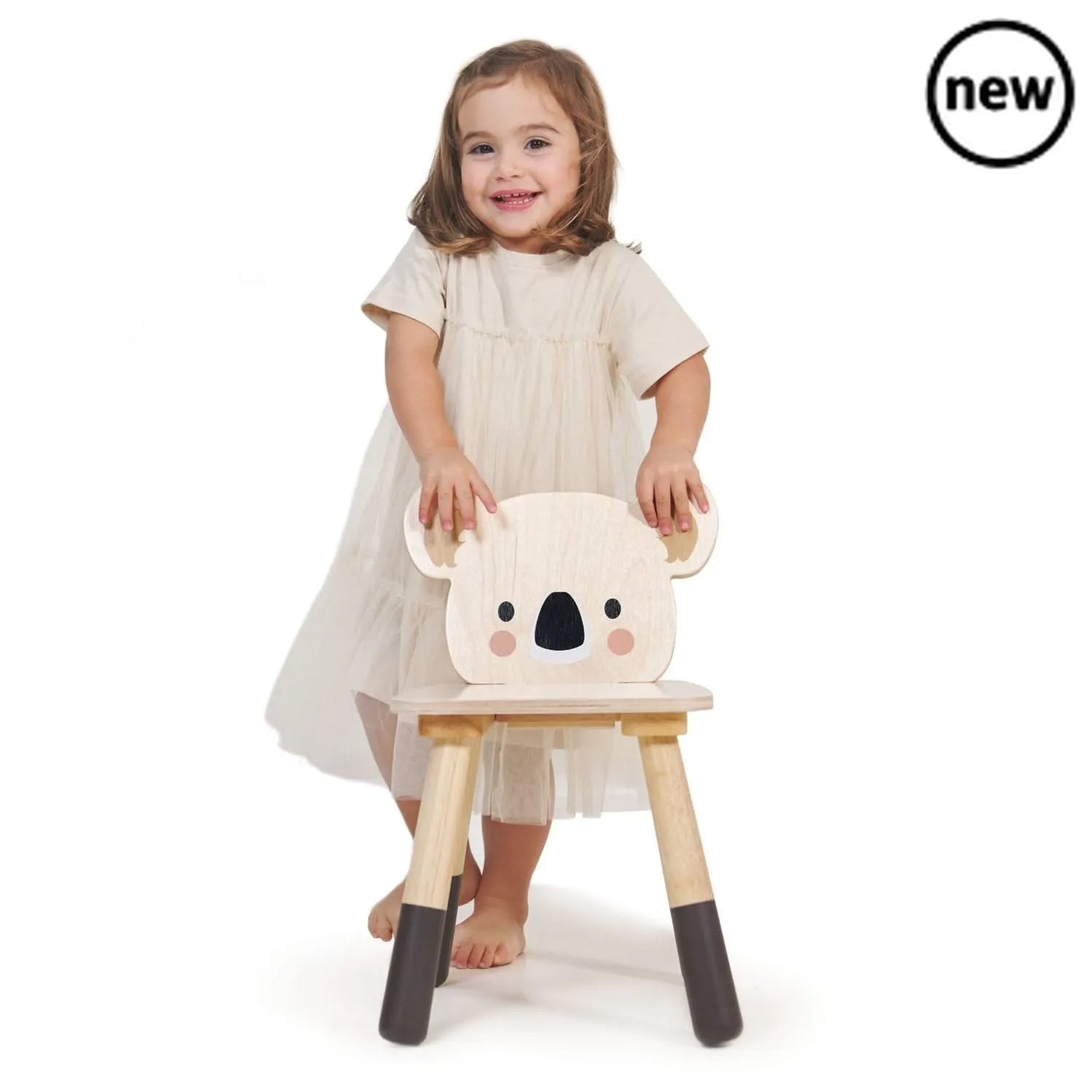 Tenderleaf Toys Wooden Forest Koala Chair-Tenderleaf Toys Wooden Forest Koala Chair