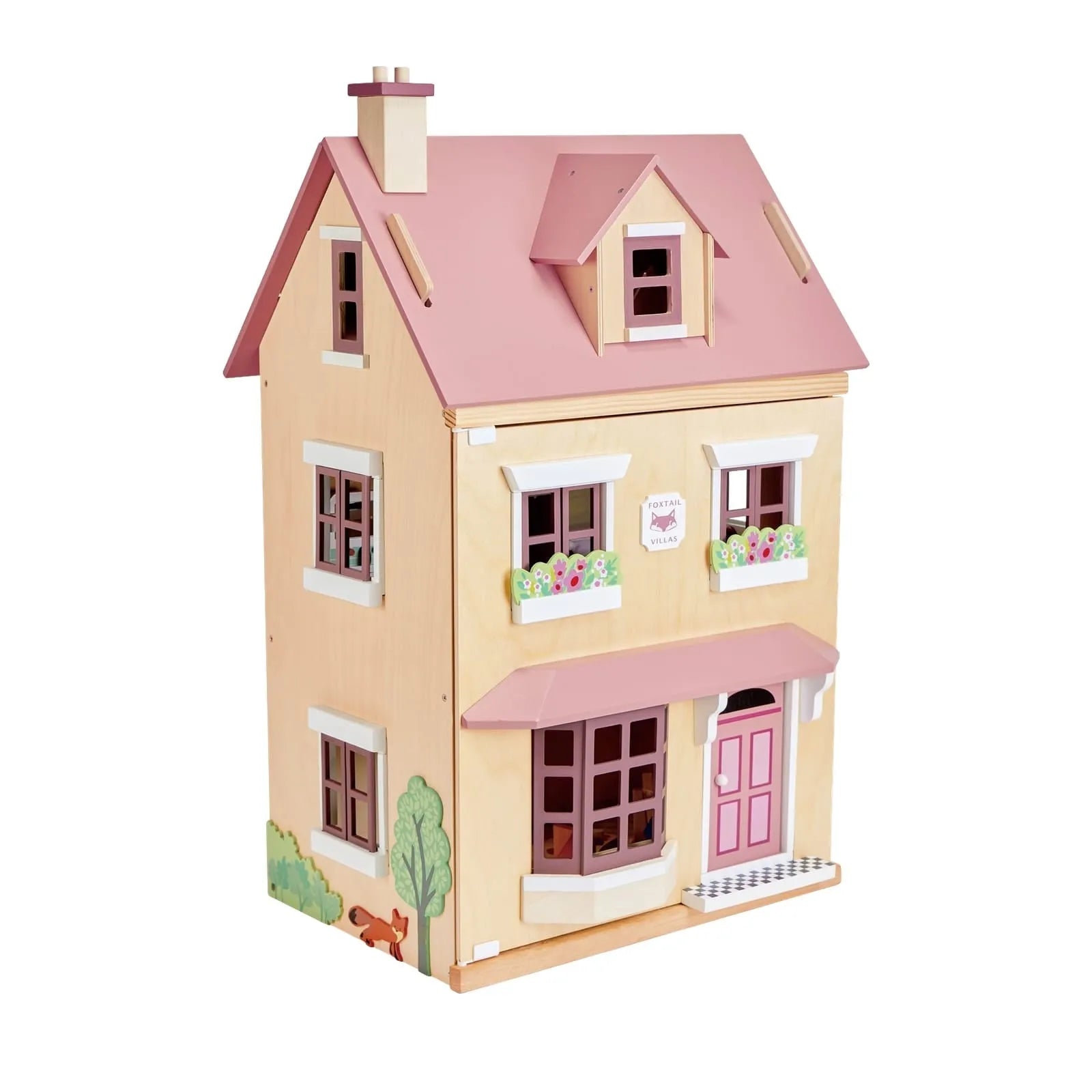 Tenderleaf Toys Wooden Foxtail Villa-Tenderleaf Toys Wooden Foxtail Villa