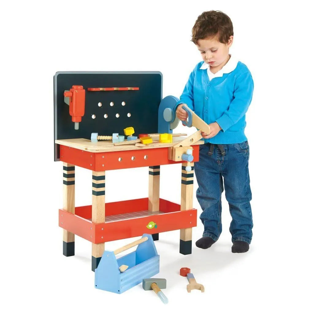 Tenderleaf Toys Wooden Tool Bench-Tenderleaf Toys Wooden Tool Bench