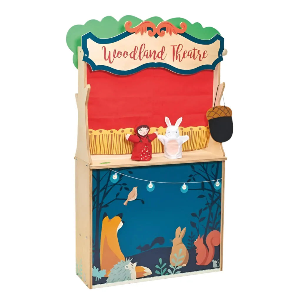 Tenderleaf Toys Wooden Woodland Store And Theatre-Tenderleaf Toys Wooden Woodland Store And Theatre
