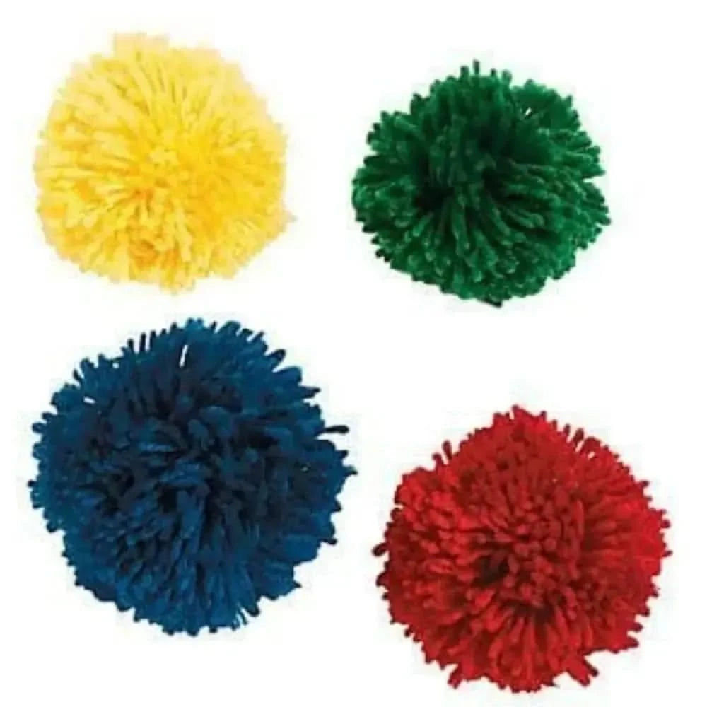 Textured Pom Pom Balls Pack of 12-Textured Pom Pom Balls Pack of 12