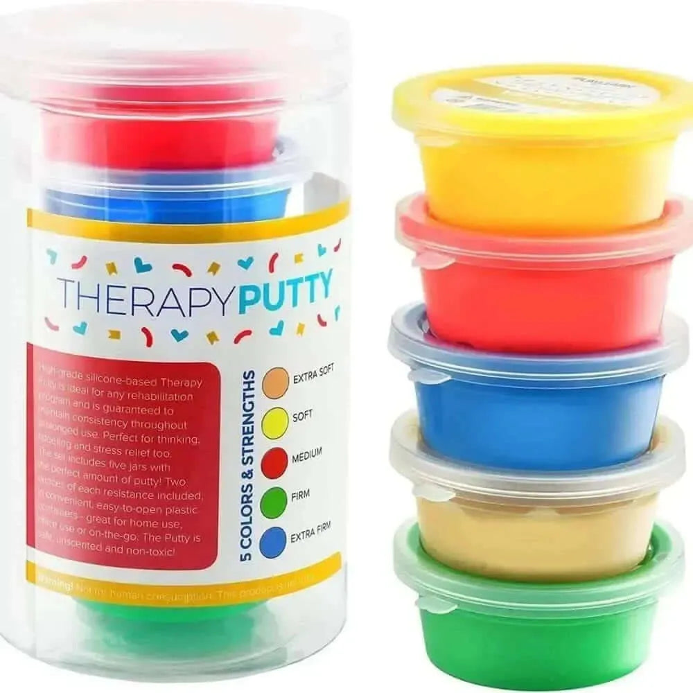 Therapeutic Putty Pack of 5-Therapeutic Putty Pack of 5