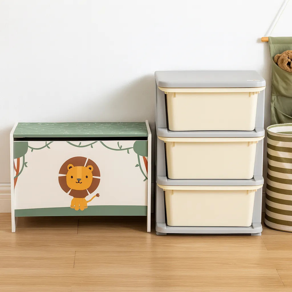 Three-Tier Kids Storage Boxes 3 Drawers-Three-Tier Kids Storage Boxes 3 Drawers