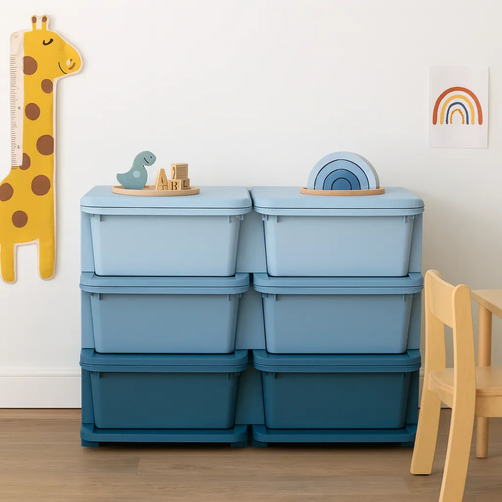 Three Tier Kids Storage Boxes 6 Drawers-Three Tier Kids Storage Boxes 6 Drawers