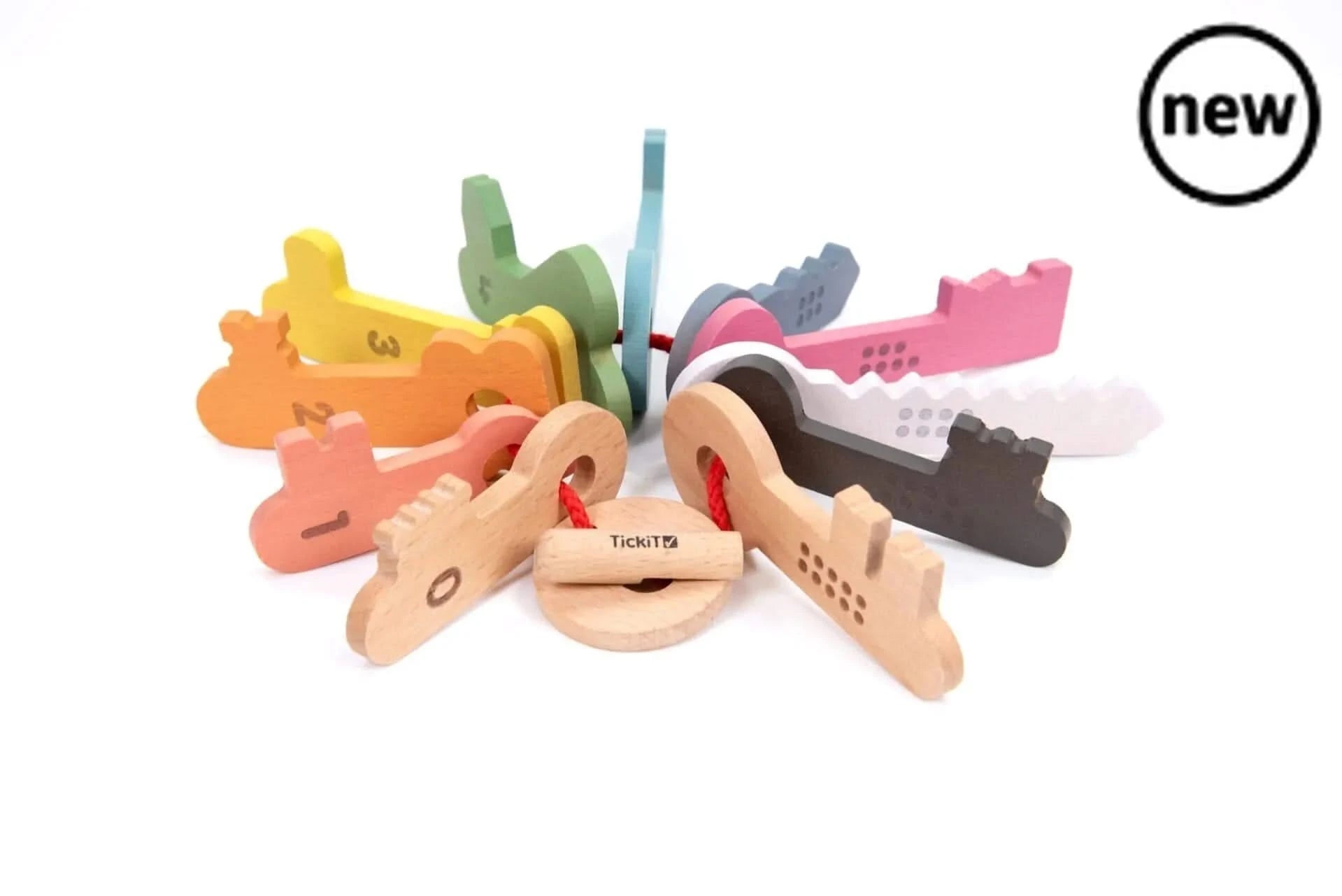TickiT Rainbow Keys Pack of 11-TickiT Rainbow Keys Pack of 11