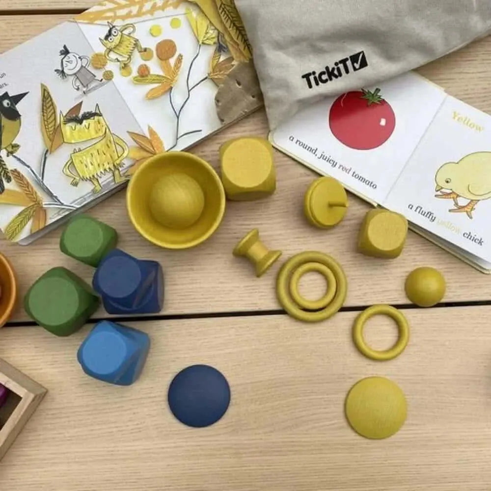 TickIT Rainbow Wooden Discs-TickIT Rainbow Wooden Discs