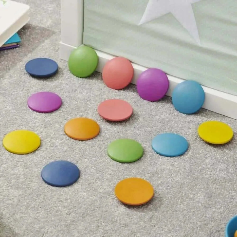 TickIT Rainbow Wooden Discs-TickIT Rainbow Wooden Discs