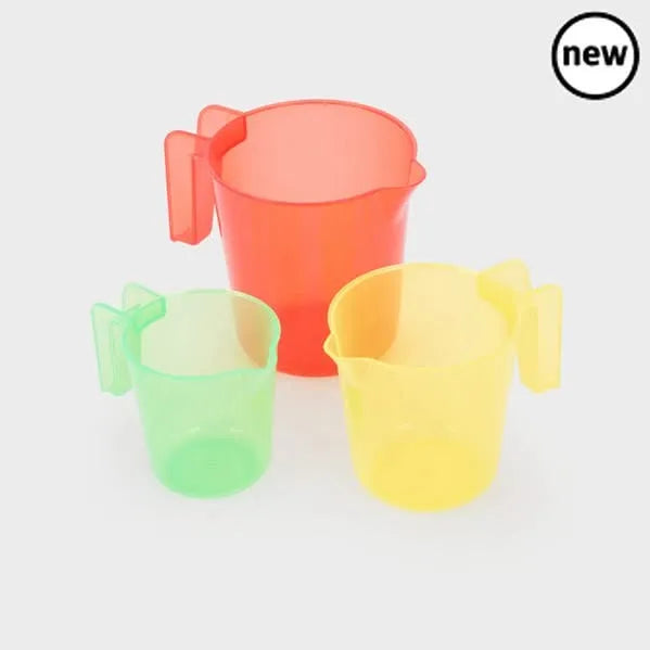 Tickit Translucent Colour Nesting Jugs-Tickit Translucent Colour Nesting Jugs