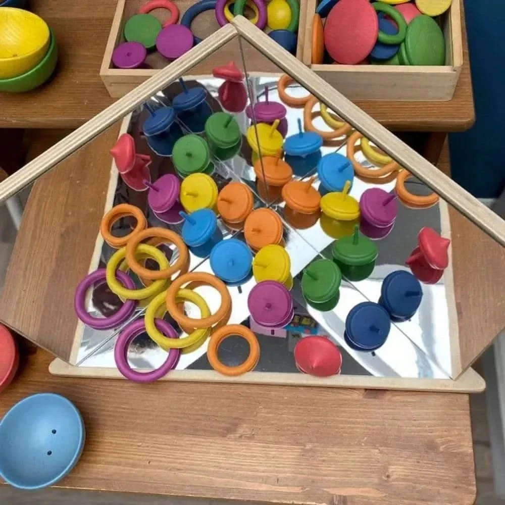 TickiT Wooden 4-Way Mirror-TickiT Wooden 4-Way Mirror