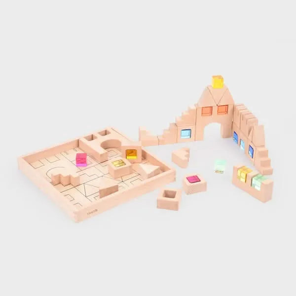 TickiT Wooden Building Gem Blocks-TickiT Wooden Building Gem Blocks