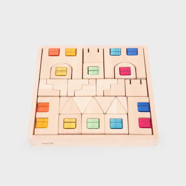 TickiT Wooden Building Gem Blocks-TickiT Wooden Building Gem Blocks
