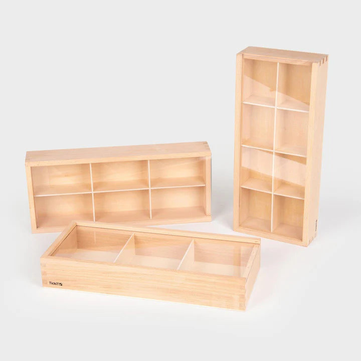 TickiT® Wooden Discovery Boxes-TickiT® Wooden Discovery Boxes