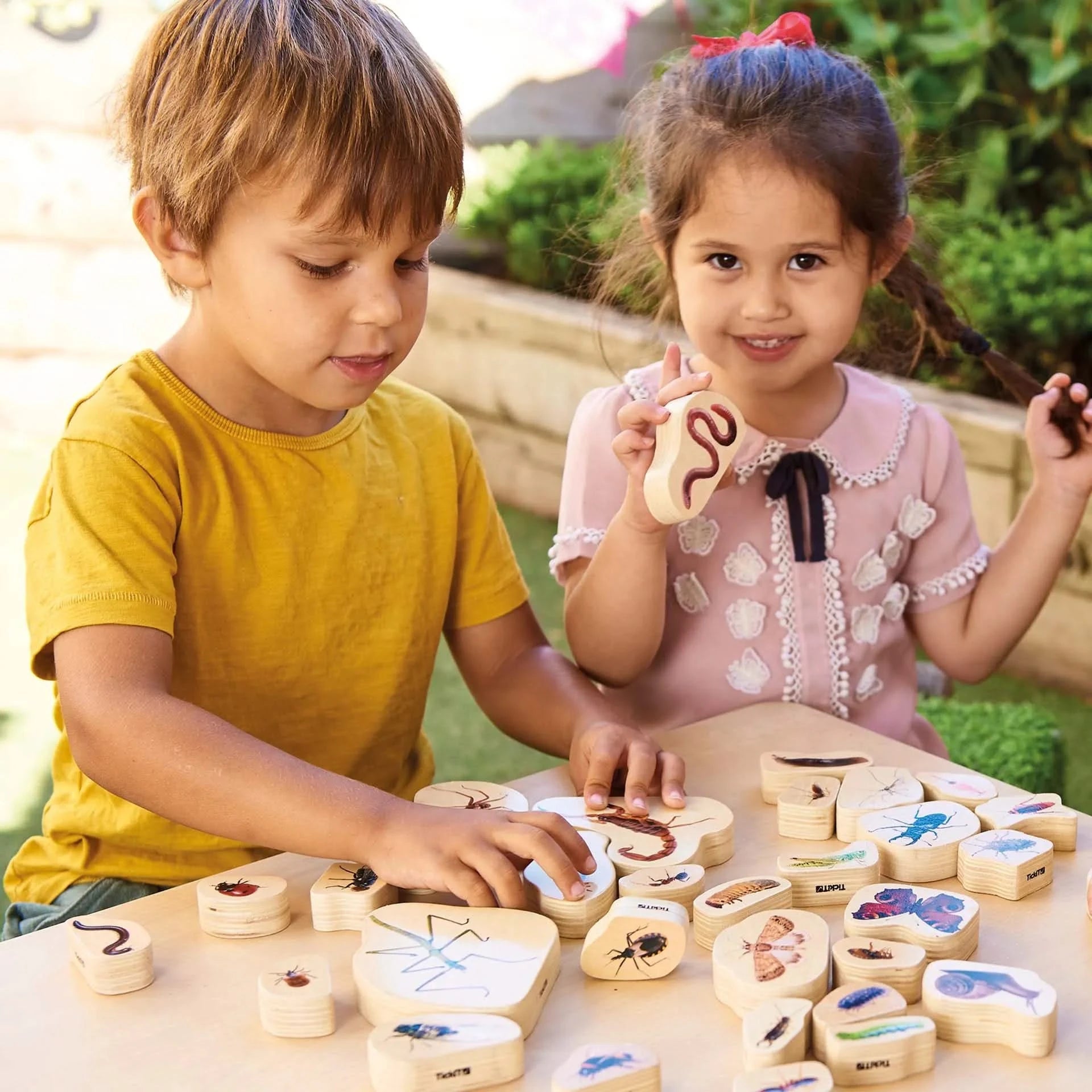 TickiT Wooden Minibeast Blocks-TickiT Wooden Minibeast Blocks