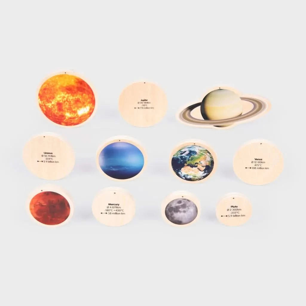 TickiT Wooden Solar System Discs-TickiT Wooden Solar System Discs