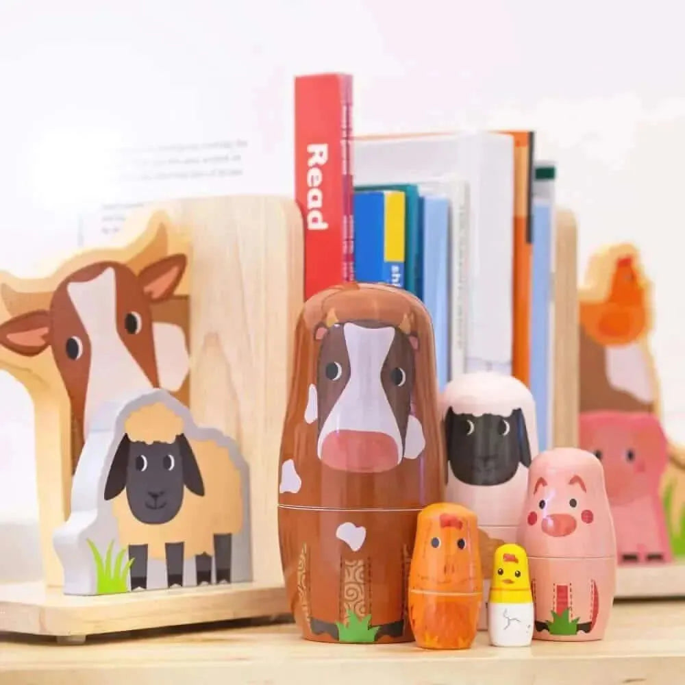 Tidlo Farm Animal Russian Dolls-Tidlo Farm Animal Russian Dolls