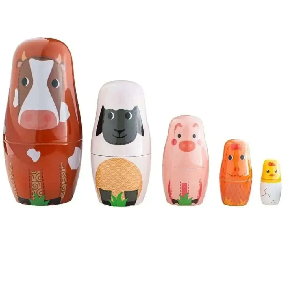 Tidlo Farm Animal Russian Dolls-Tidlo Farm Animal Russian Dolls