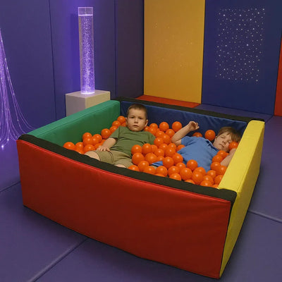 Toddler Square Ball Pool With 1000 Balls-Toddler Square Ball Pool With 1000 Balls