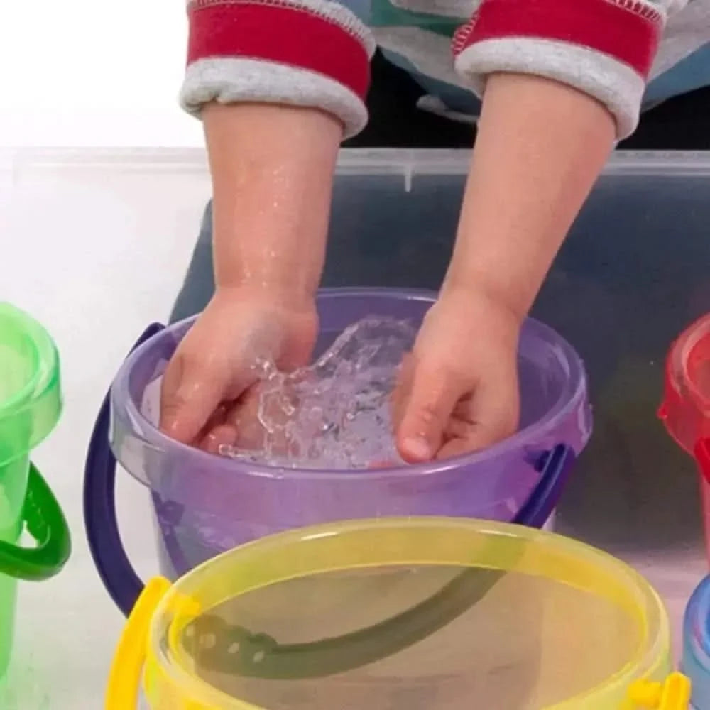 Translucent Colour Bucket Set 6 Pack-Translucent Colour Bucket Set 6 Pack