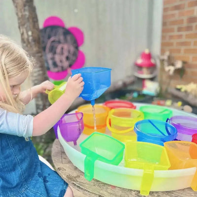 Translucent Colour Funnels Pk6-Translucent Colour Funnels Pk6