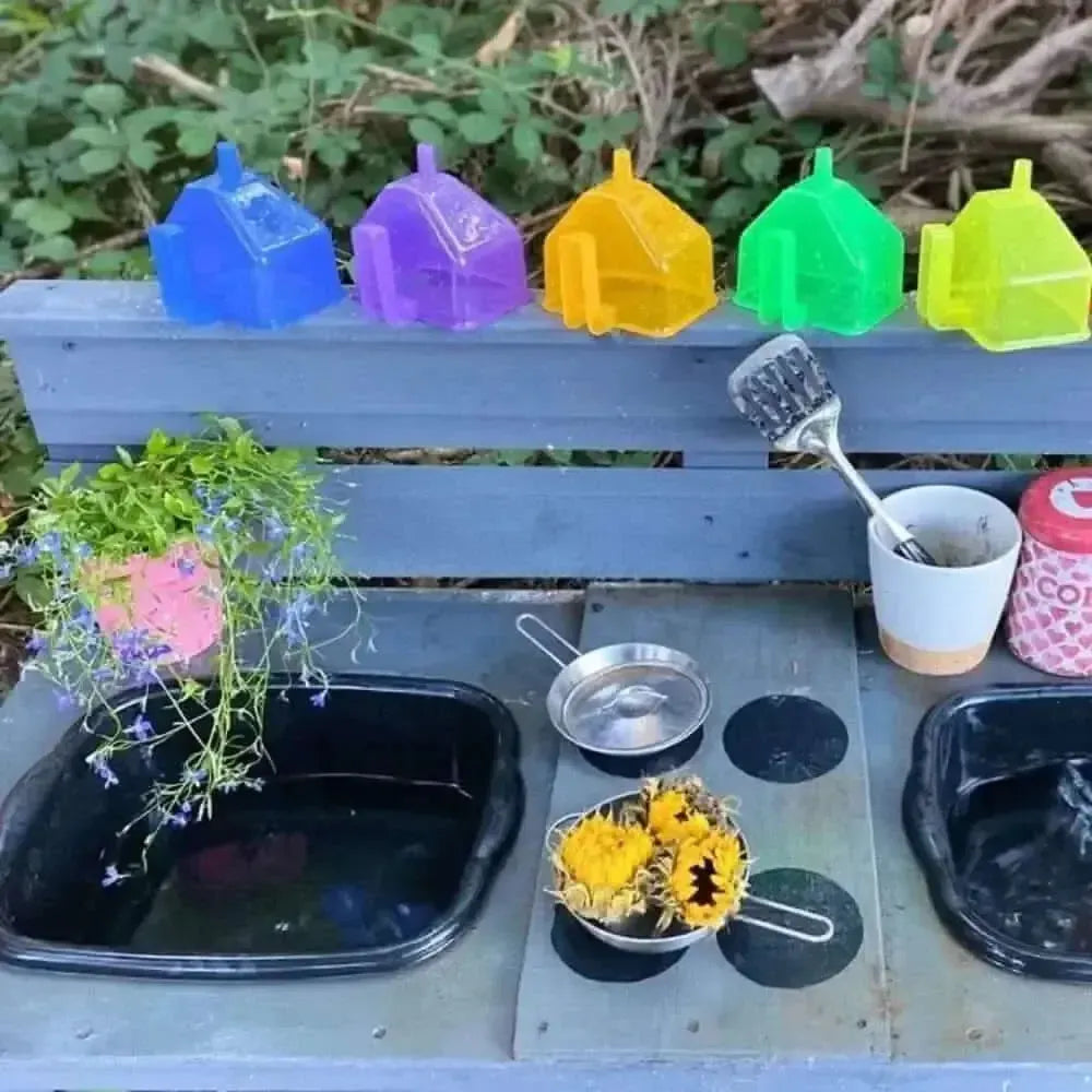 Translucent Colour Funnels Pk6-Translucent Colour Funnels Pk6