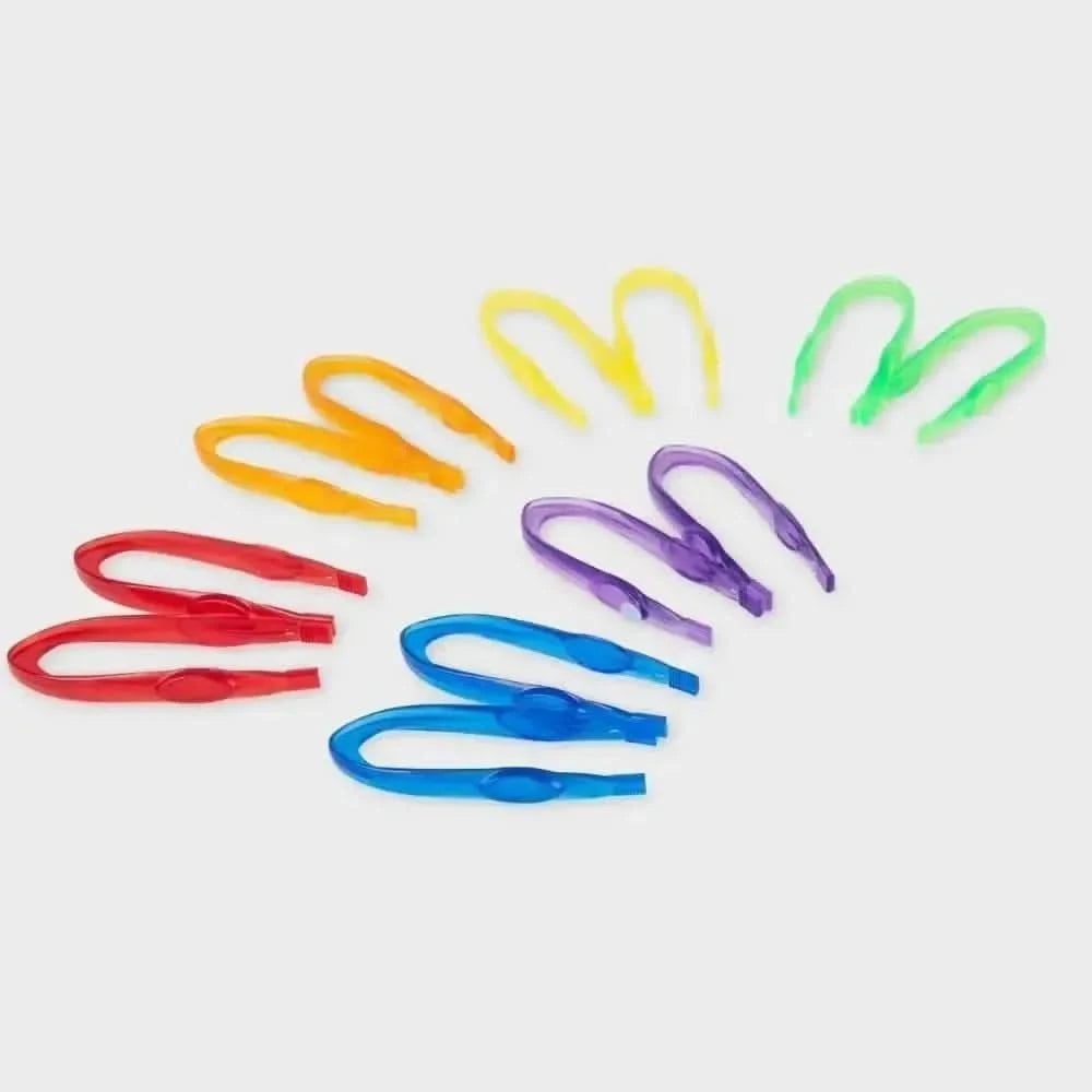 Translucent Colour Tweezers Pk12-Translucent Colour Tweezers Pk12