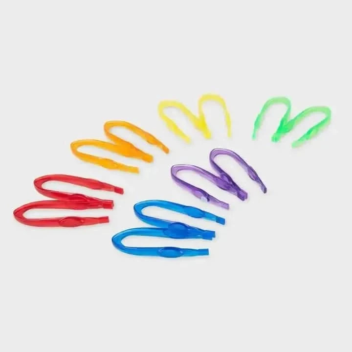 Translucent Colour Tweezers Pk12-Translucent Colour Tweezers Pk12