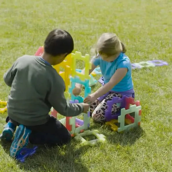 Translucent Giant Polydron Set-60 Pieces-Translucent Giant Polydron Set-60 Pieces